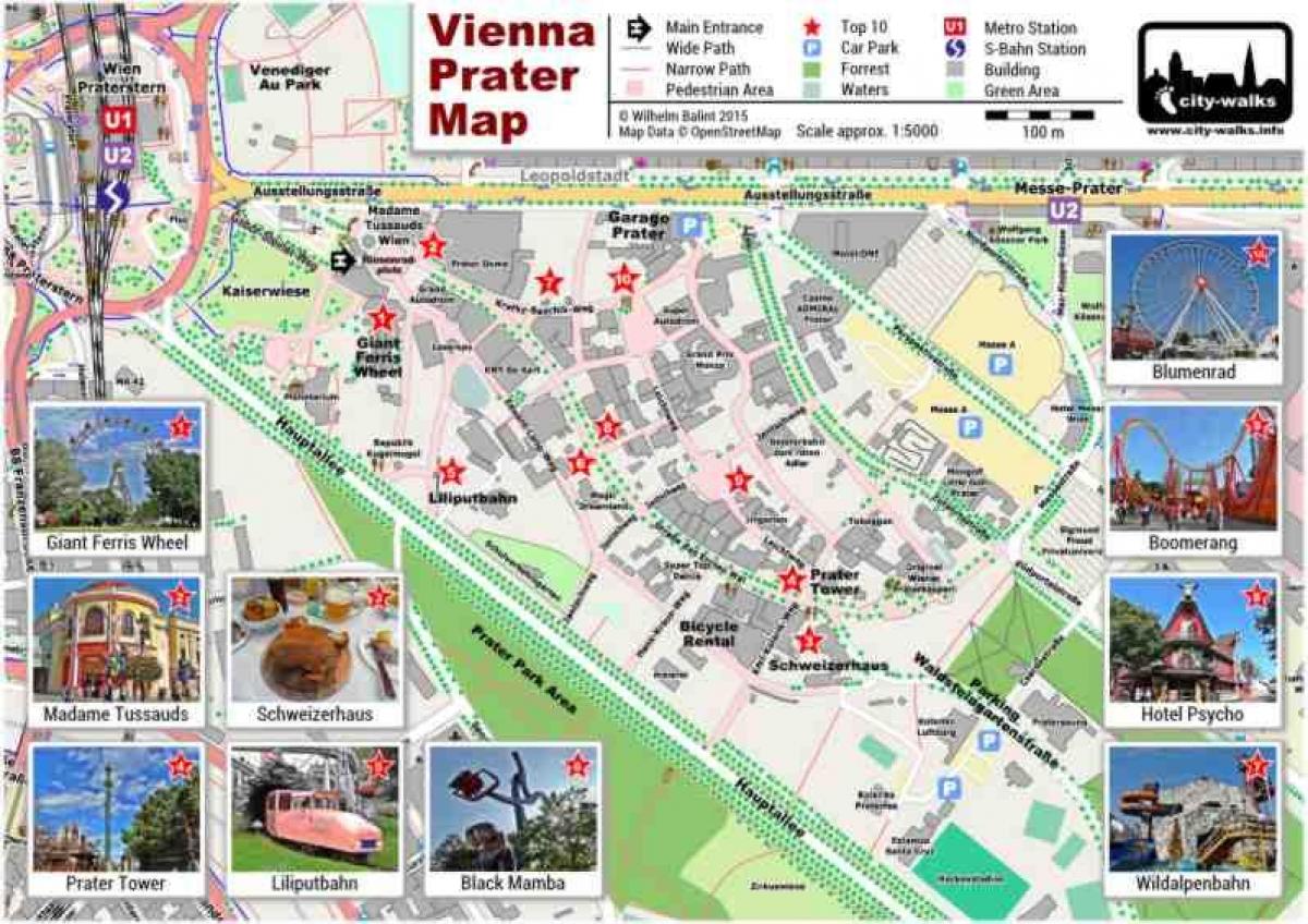 خريطة فيينا حديقة ركوب