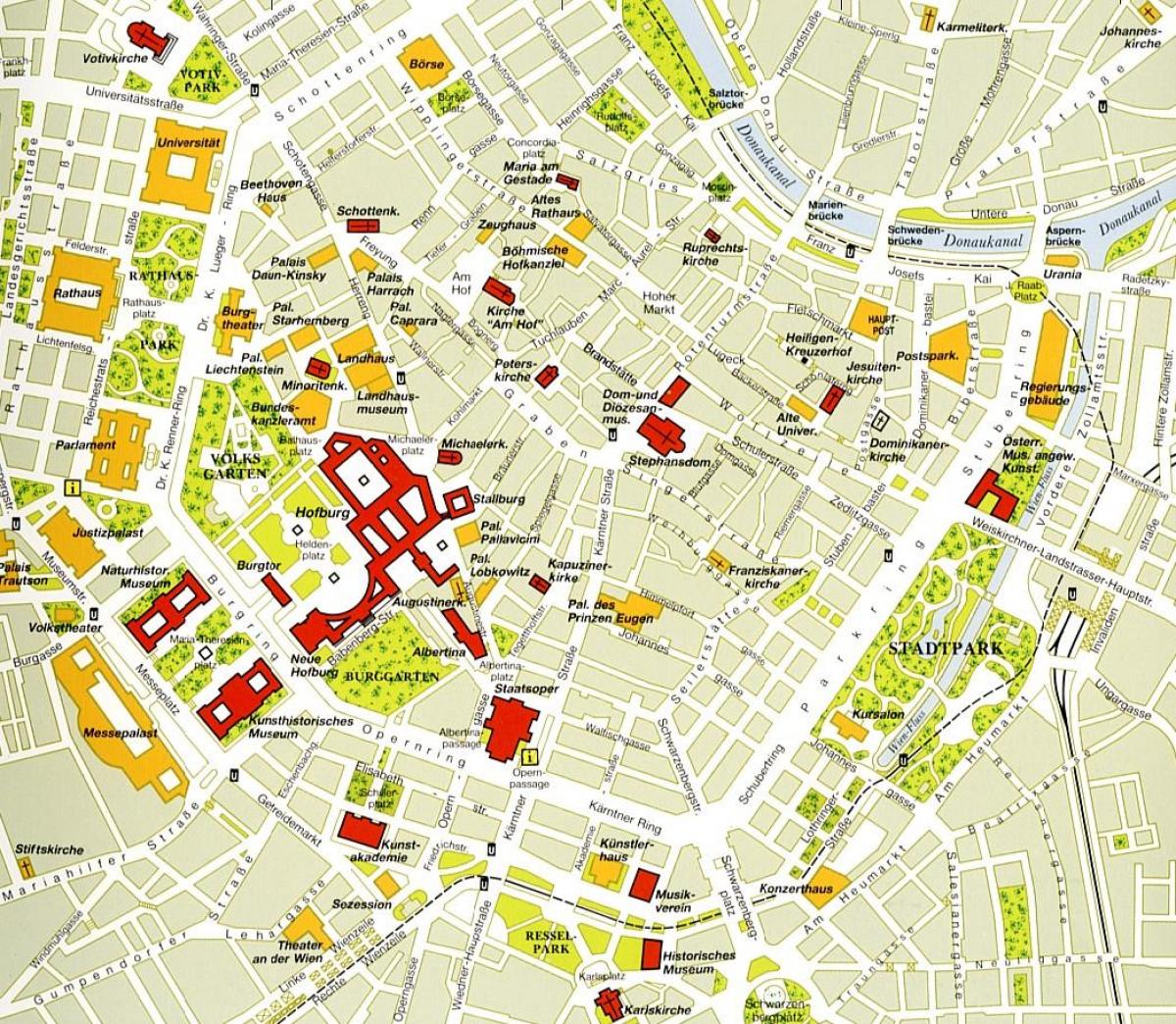فيينا مركز الخريطة