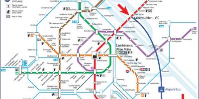 خريطة Wien mitte station