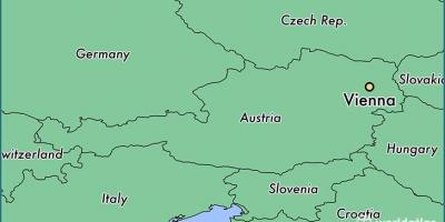 فيينا في الخريطة
