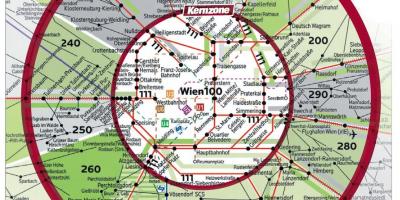 فيينا 100 خريطة المنطقة