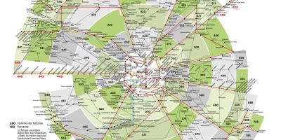 خريطة مترو فيينا المنطقة 100