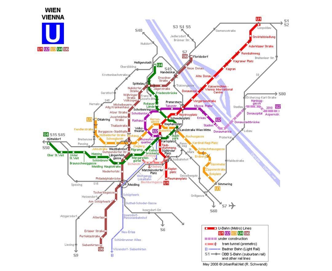 خريطة u1 فيينا