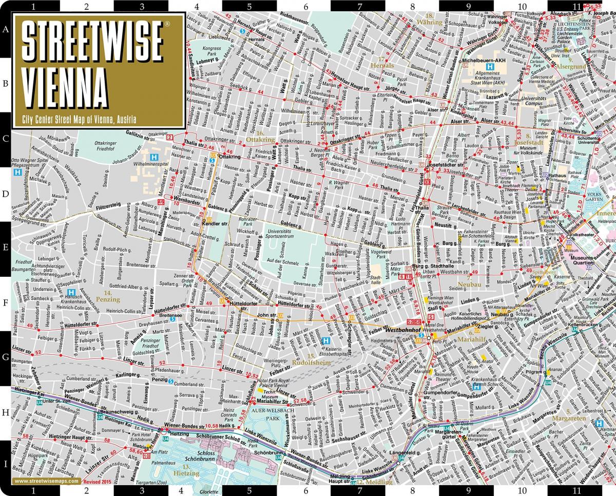 شارع المدينة خريطة النمسا فيينا
