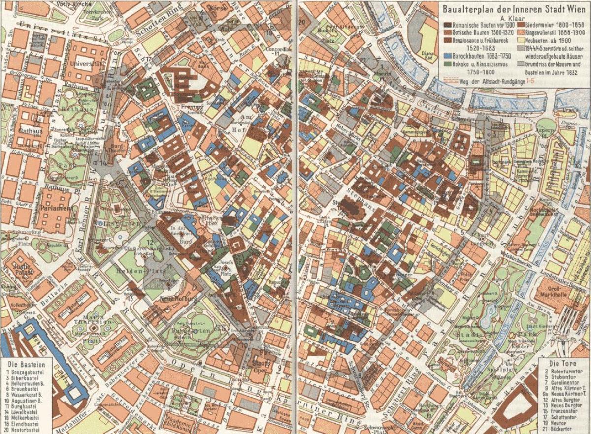 فيينا المدينة القديمة خريطة