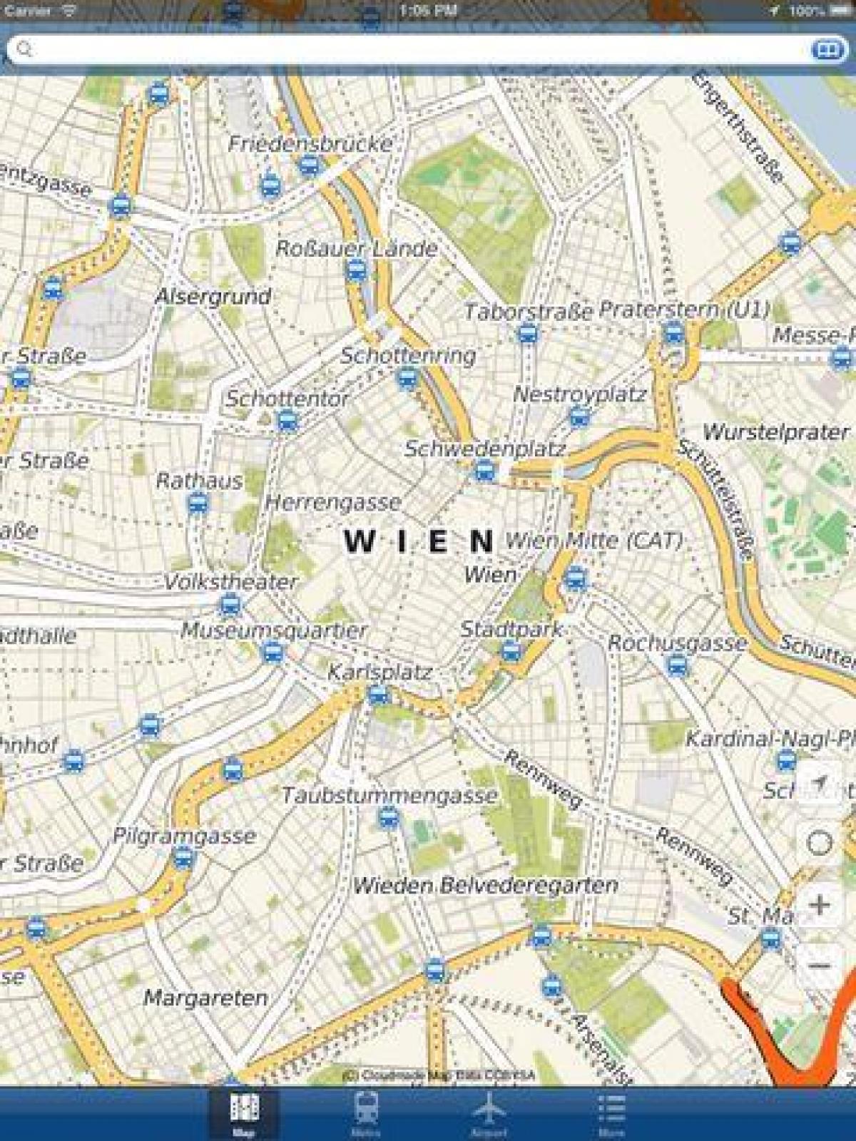 فيينا خريطة التطبيق