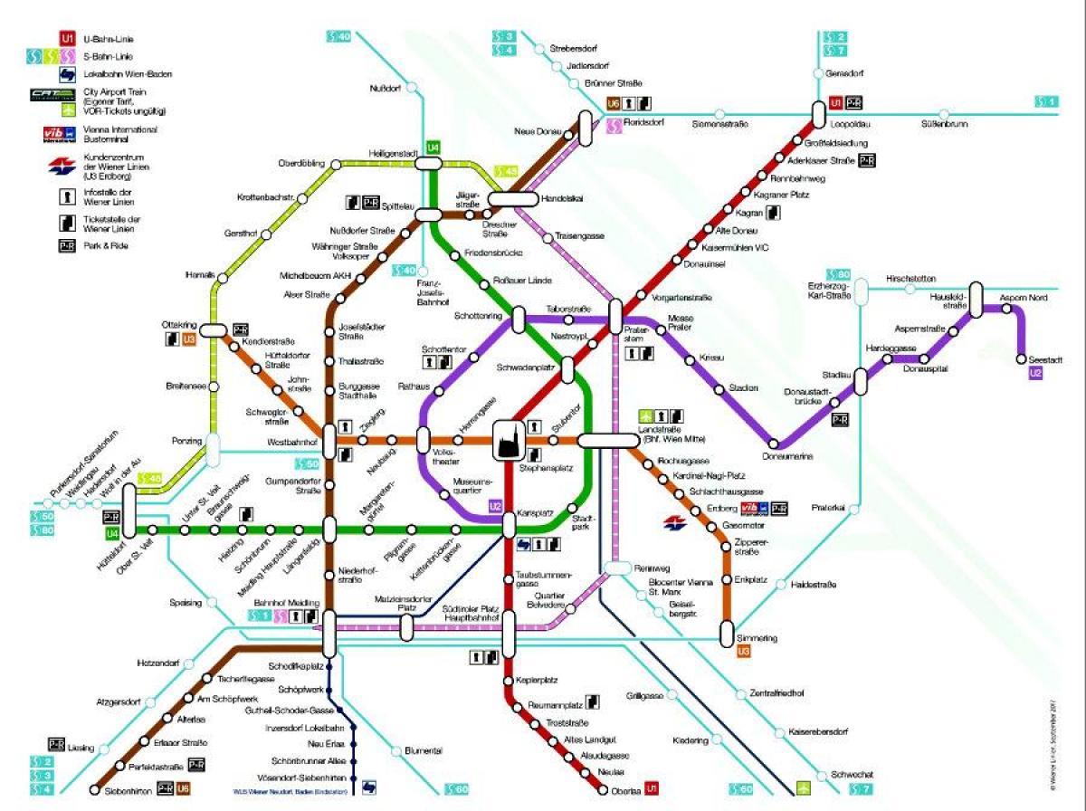 فيينا محطة مترو خريطة