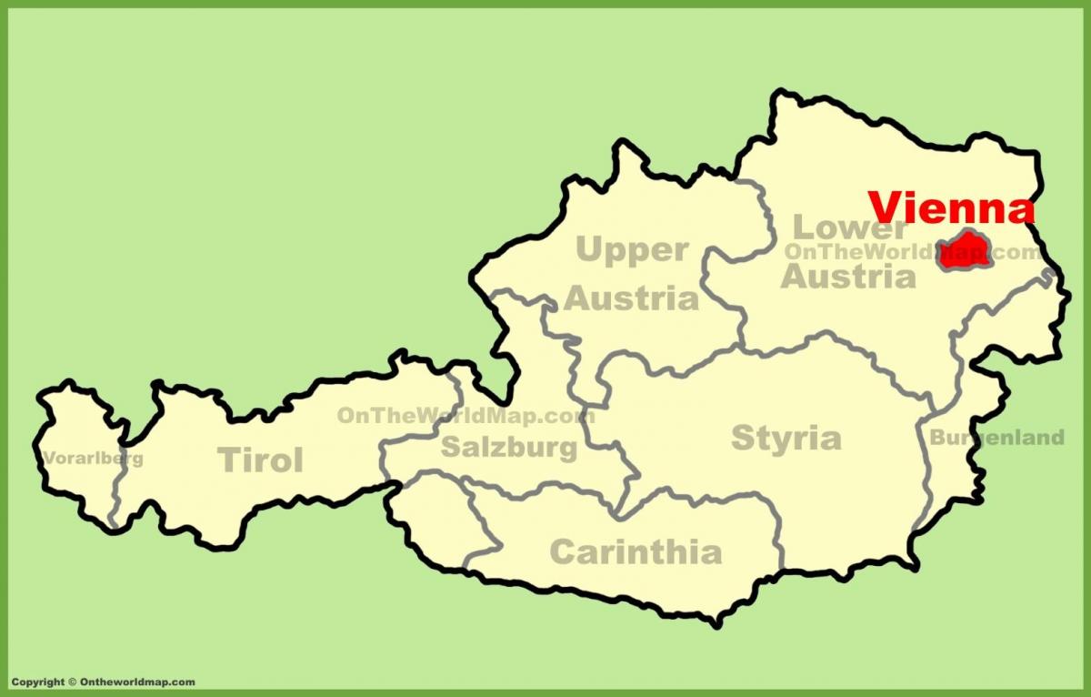 خريطة فيينا الموقع