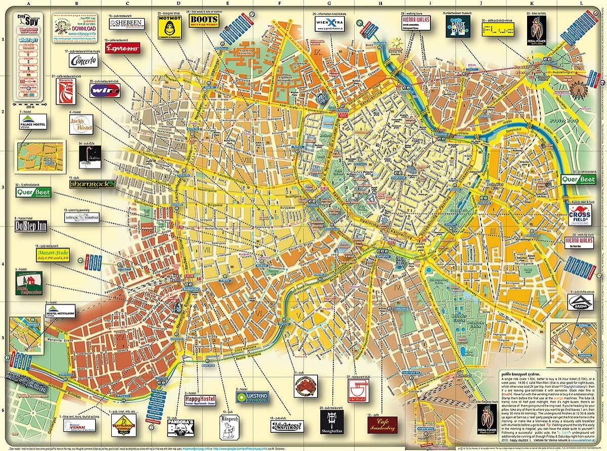 فيينا النمسا خريطة المدينة