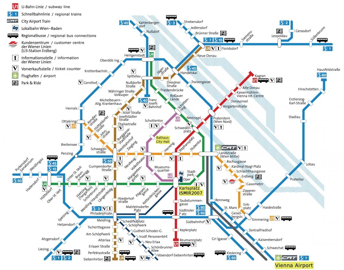 المصنوعة منزليا محطة الحافلات فيينا خريطة